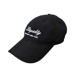 Litquidity Nike Mens DriFit Black White Embroidered Logo Adjustable Baseball Hat